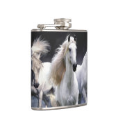 Paarden die lopen met kussens heupfles (Rechts)