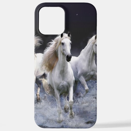 Paarden die lopen met kussens iPhone hoesje (Achterkant)