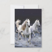 Paarden die lopen met kussens kaart (Voorkant)