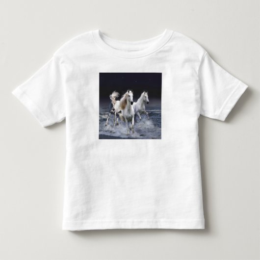 Paarden die lopen met kussens kinder shirts (Voorkant)