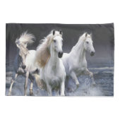 Paarden die lopen met kussens kussensloop (Achterkant-Links)
