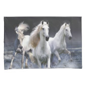 Paarden die lopen met kussens kussensloop (Voorkant-Rechts)