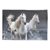 Paarden die lopen met kussens kussensloop (Achterkant)