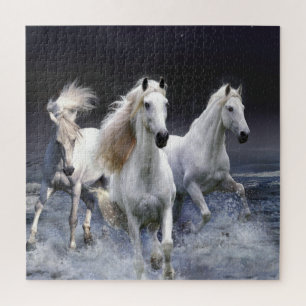 Paarden die lopen met kussens legpuzzel