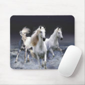 Paarden die lopen met kussens muismat (Met muis)
