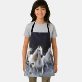 Paarden die lopen met kussens schort (Insitu)