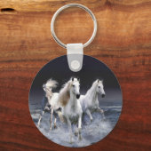 Paarden die lopen met kussens sleutelhanger (Voorkant)