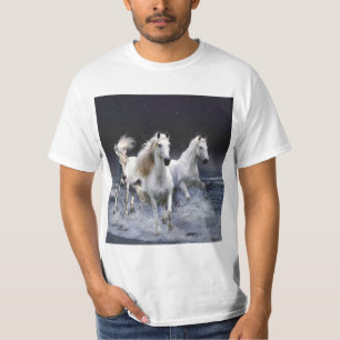 Paarden die lopen met kussens t-shirt
