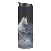 Paarden die lopen met kussens thermosbeker (Geroteerd rechts)