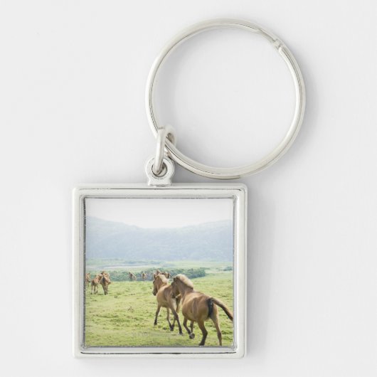 Paarden die lopen sleutelhanger (Voorkant)