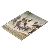 Paarden die lopen tijdens de rondleiding in Montan Notitieboek (Linkerzijde)