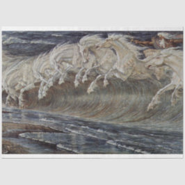 Paarden die lospaginapapier schilderen tissuepapier