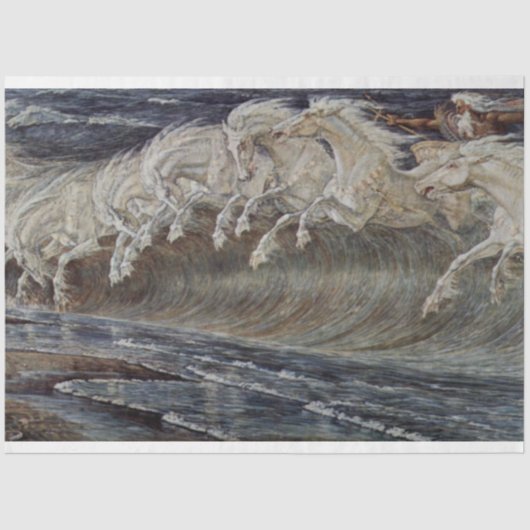 Paarden die lospaginapapier schilderen tissuepapier (Voorkant)