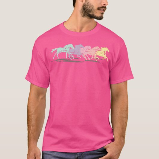 Paarden die Mustangs rennen T-shirt (Voorkant)