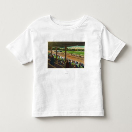 Paarden die naar de Post gaan bij Race Track Kinder Shirts (Voorkant)