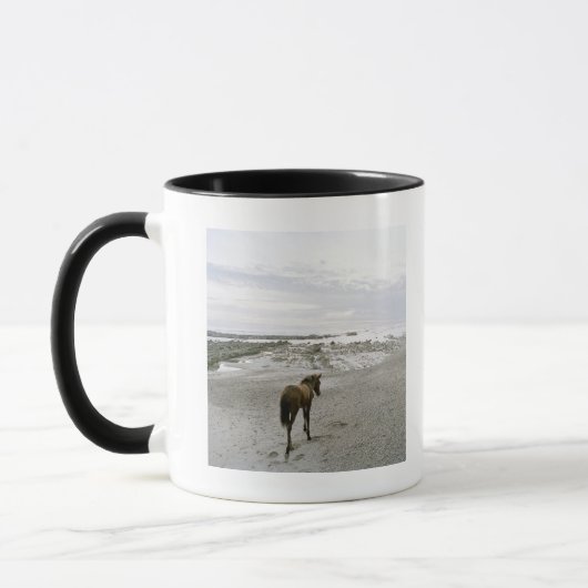 Paarden die op het strand lopen mok (Links)