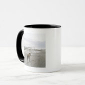 Paarden die op het strand lopen mok (Voorkant links)