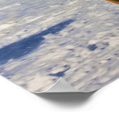 Paarden die op sneeuw lopen poster (Hoek)