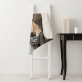 Paarden die op sneeuw lopen sherpa deken (In situ)