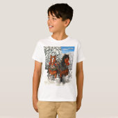 Paarden die ploegen t-shirt (Voorkant volledig)