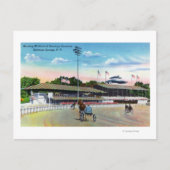 Paarden die 's ochtends een baan op het spoor krij briefkaart (Voorkant)