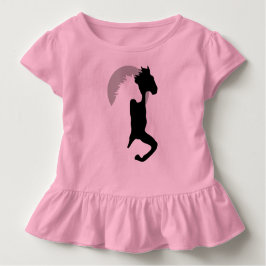 paarden die samen rennen meisjes t-shirt