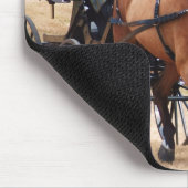 paarden die trekken muismat (Hoek)