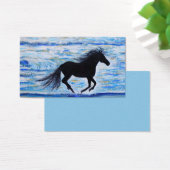 Paarden die vrij door het Visitekaartje van het Ze (Bureau)