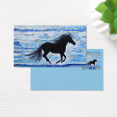 Paarden die vrij door het Visitekaartje van het Ze (Bureau)