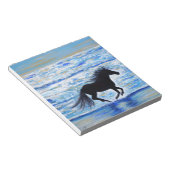 Paarden die vrij lopen door het schilderen van het notitieblok (Schuin)