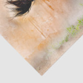 Paarden die Waterverf ontkoppelen Tissuepapier (Detail)