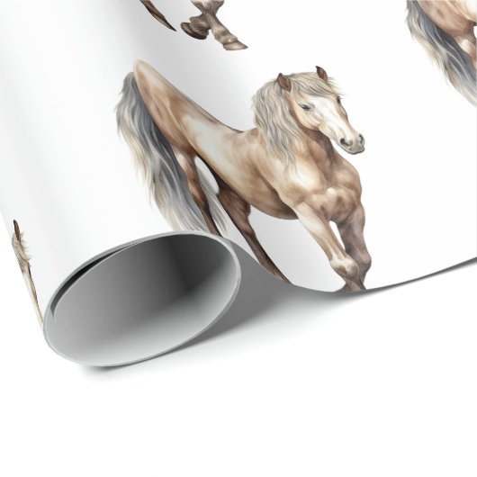 Paarden Dieren Boerderij Bruiloft  Cadeaupapier (Rol Hoek)