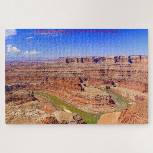 Paarden dood, Utah. kerstcadeautjes Legpuzzel (Horizontaal)