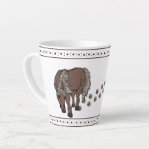 Paarden door figdewdrop Kleine Latte Mok
