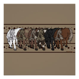 Paarden door figdewdrop Poster