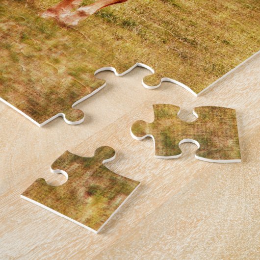 Paarden draaien legpuzzel (Zijkant)