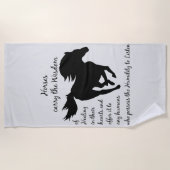 Paarden Dragen Wijsheid Dier Strandlaken (Voorkant)