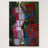Paarden Drawn Carriage India. Jigzaag Puzzle Legpuzzel (Verticaal)