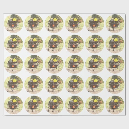 Paarden Drawn Vechicles, Amish Horse and Buggy Cadeaupapier (Vlak)