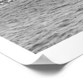 Paarden drink en passerende een rivier poster (Hoek)