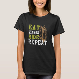 Paarden - Eat Sleep Ride Herhalen T-shirt