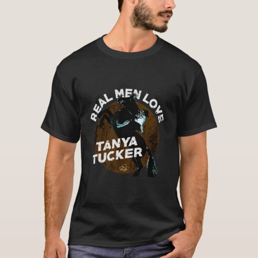 Paarden Echte Mannen houden van Tanya Tucker TShir T-shirt (Voorkant)