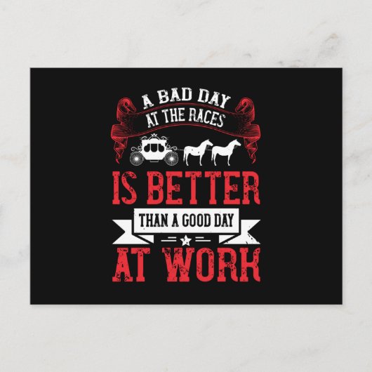 Paarden - een slechte dag in het gebied is beter briefkaart (Voorkant)