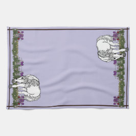 Paarden Eenhoorn door figdewdrop keukenhanddoek 