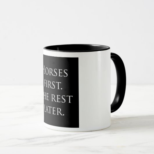 Paarden eerste Mok (Voorkant rechts)