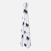 Paarden, Elegant Stropdas Blue Horse (Achterkant)