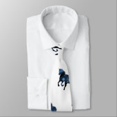 Paarden , Elegante stropdas blauw Paard (Gebonden)