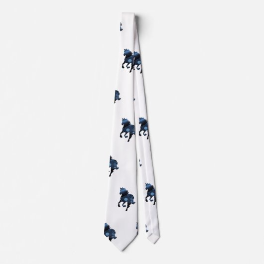 Paarden , Elegante stropdas blauw Paard (Voorkant)