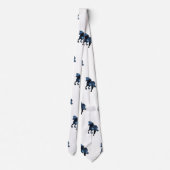 Paarden , Elegante stropdas blauw Paard (Achterkant)