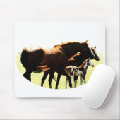 Paarden en Afbeelding van runderen Muismat (Met muis)